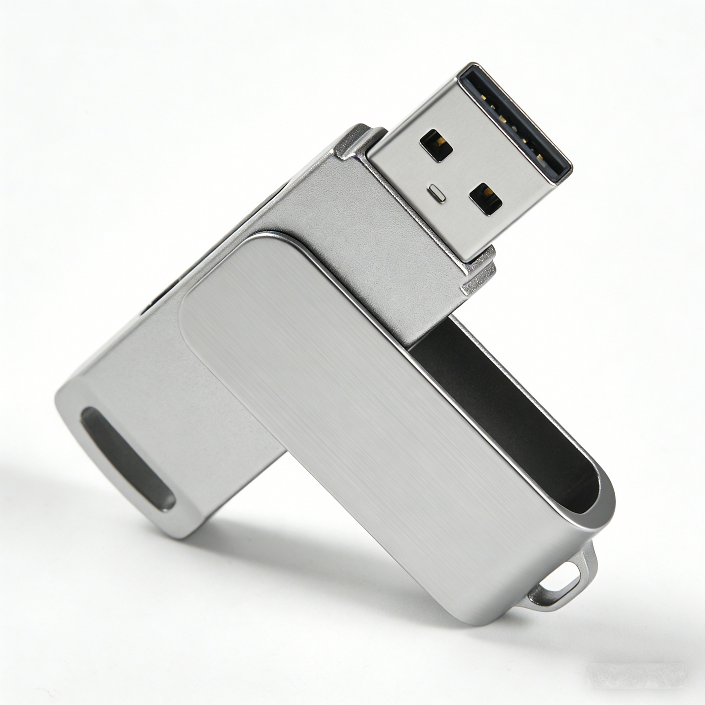 Rotacore Metal Swivel USB Drive: The Brushed Aluminum Portable Storage