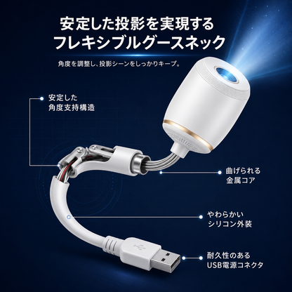 TIMNAMY® 次世代スマートプロジェクション HDスマート・ダイナミック5Dホログラフィック・ナイトライトプロジェクター 🐱🦝1